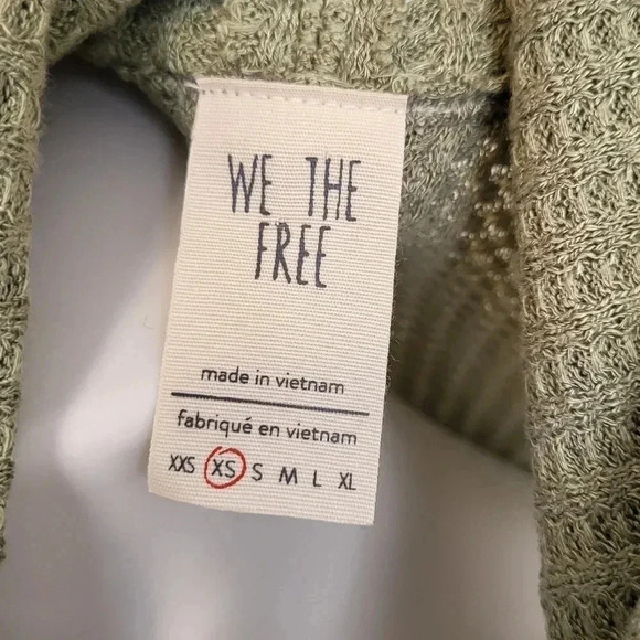 Free People We the Free Swing It Cowl Neck Sleeveless Waffle Knit Tank Top(XS) - Picture 9 of 11